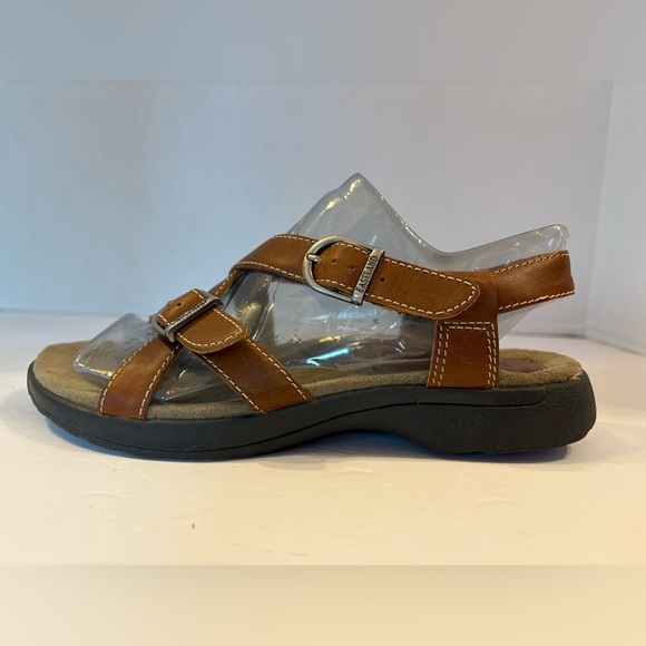 Eastland brown leather strappy sandals size 7 M - Picture 4 of 11